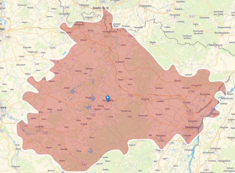 Zone d&#8217;intervention Dieuze 0